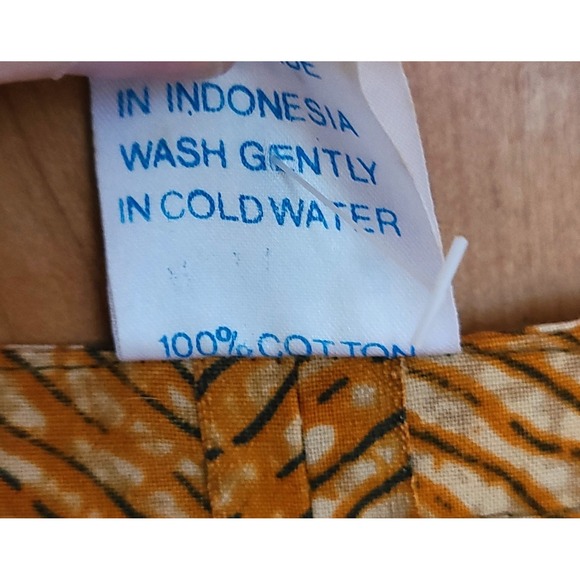 Blue Ginger 100% Cotton Bohemian Maxi Dress MEDIUM Fall Tapestry Boho Crunchy M - Picture 8 of 11